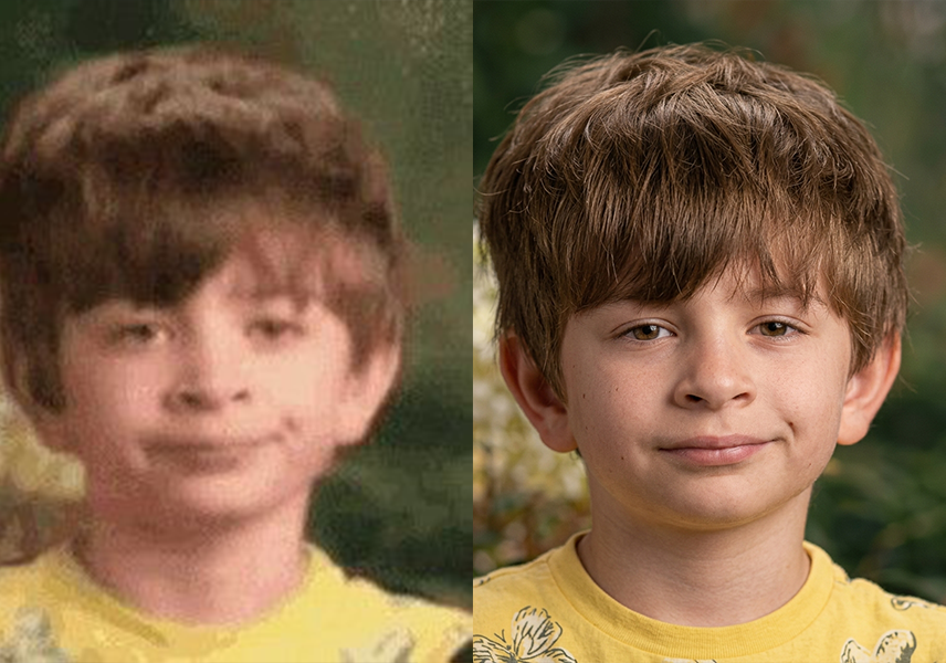 Image enhancement and restoration prompt