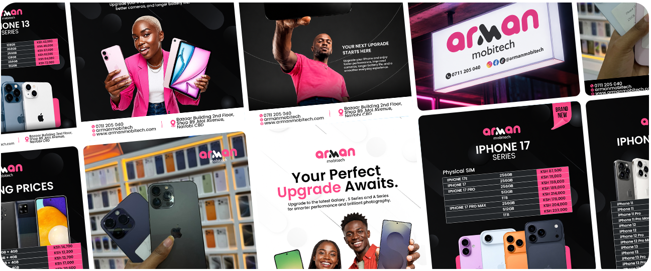 Arman Mobitech visual identity and marketing campaign